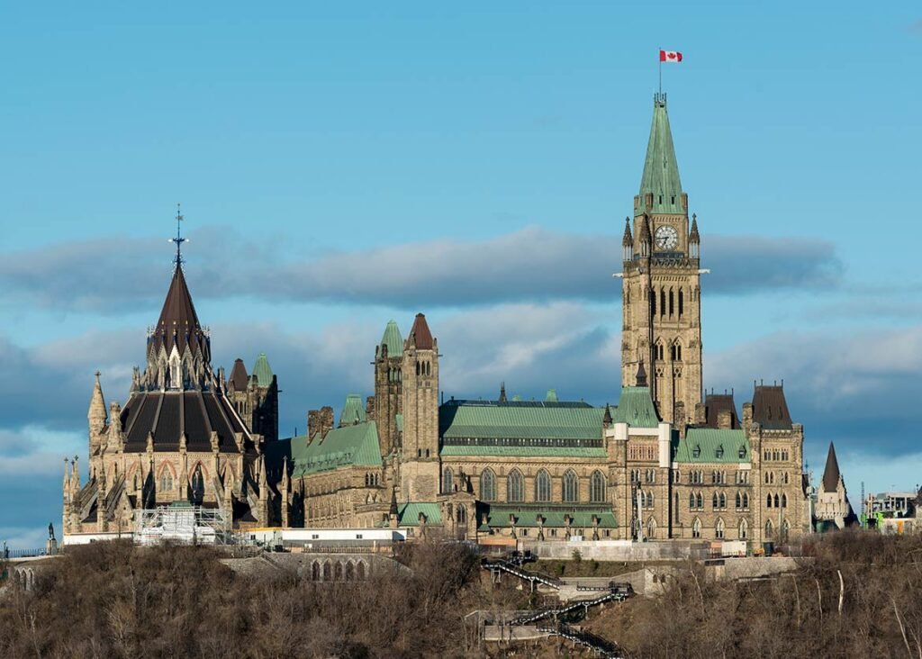 centre block and library of parliament ottawa